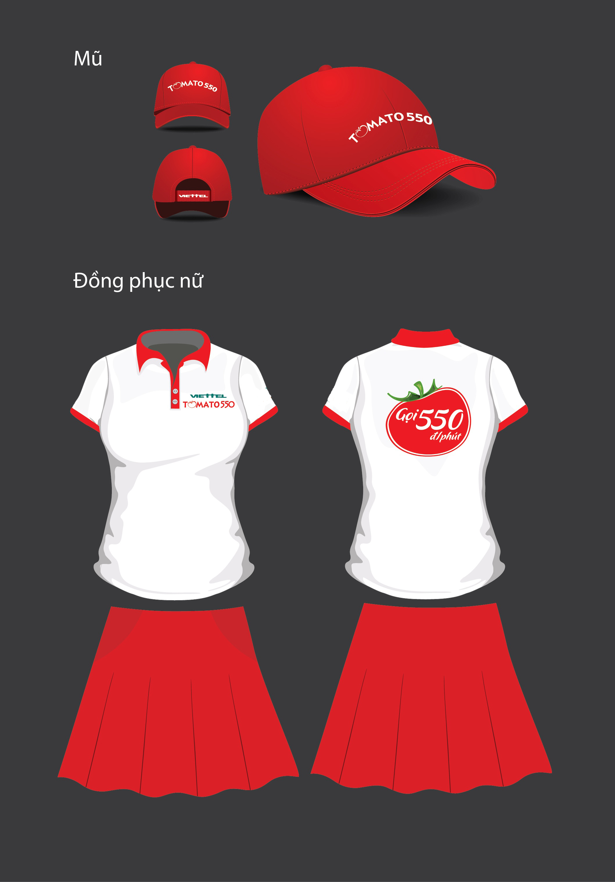 Đồng phục áo thun nữ Viettel tomato 550 - AT16 - Đồng phục giá rẻ